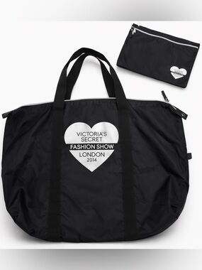 VICTORIA’S SECRET Fashion Show London 2014 Limited Edition Tote Bag /Pouch Black